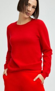 KAMILLE CASHMERE SCARLET RED
